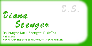 diana stenger business card
